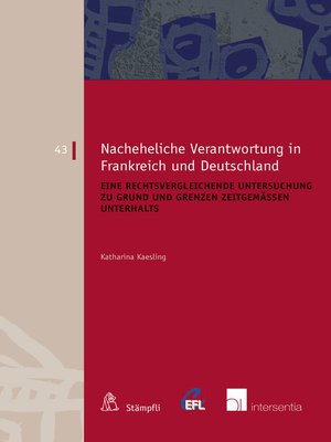 cover image of Nacheheliche Verantwortung in Frankreich und Deutschland